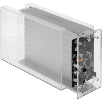 HDD/SSD enclosure DeLOCK 42624 Transparent 2.5/3.5 inch