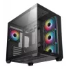 PC case DeepCool CG530 4F Midi Tower Black — tempered glass, ATX/ITX/Micro ATX, 3x120mm fans, USB-C