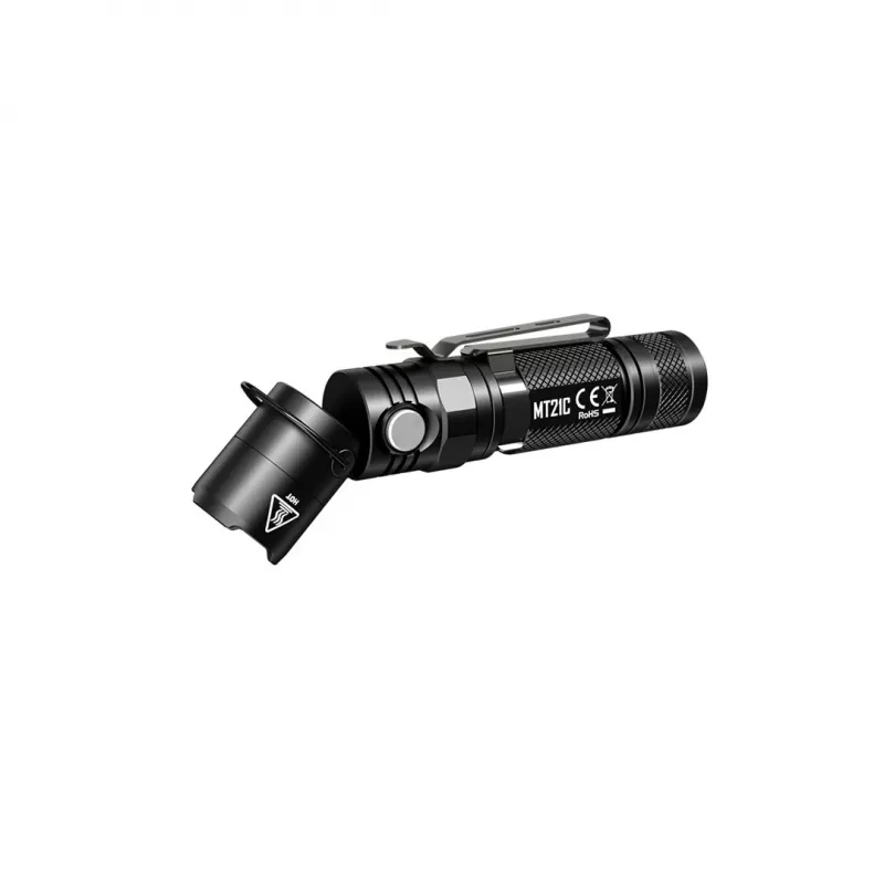 Hand flashlight Nitecore MT21C, 1000 lm, 131 mm, 103.5 g, accepts 18650 or CR123, black