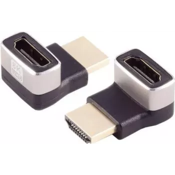 Cable Gender Changer S/CONN 10-01051 HDMI-A Black Silver Gold Plated