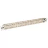 Tripp N254-048-SH-6A 48 Ports 1 HE rack mounting shielded Cat6a STP Feed-Through Patch Panel - RJ45 Ethernet - TAA - 10 Gigabit Ethernet - RJ-45 - Cat6a - Silver - White - Rackeinb
