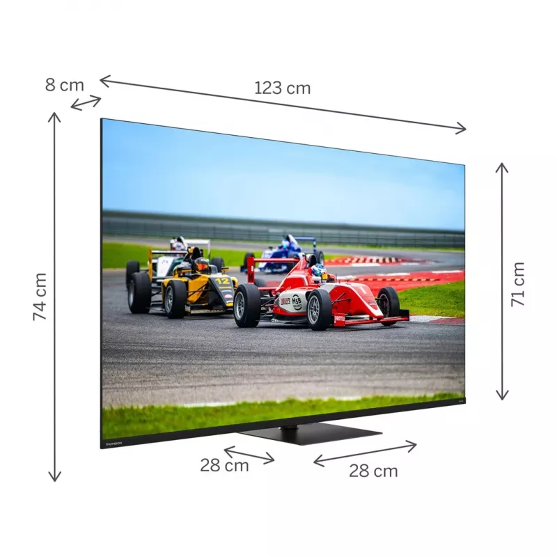 Thomson Q70 Series 55QG7C14 TV 139.7 cm (55) 4K Ultra HD Smart TV Wi-Fi Black 350 cd/m²