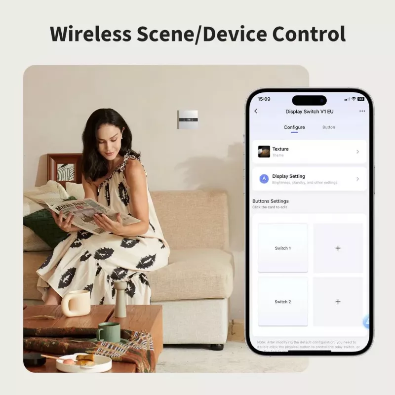 AQARA Display Switch V1 (WS-K02D) - Zigbee switch with display