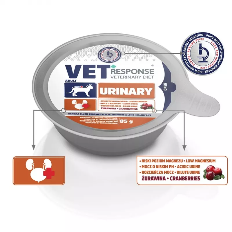 VET RESPONSE Urinary - wet cat food - 85g