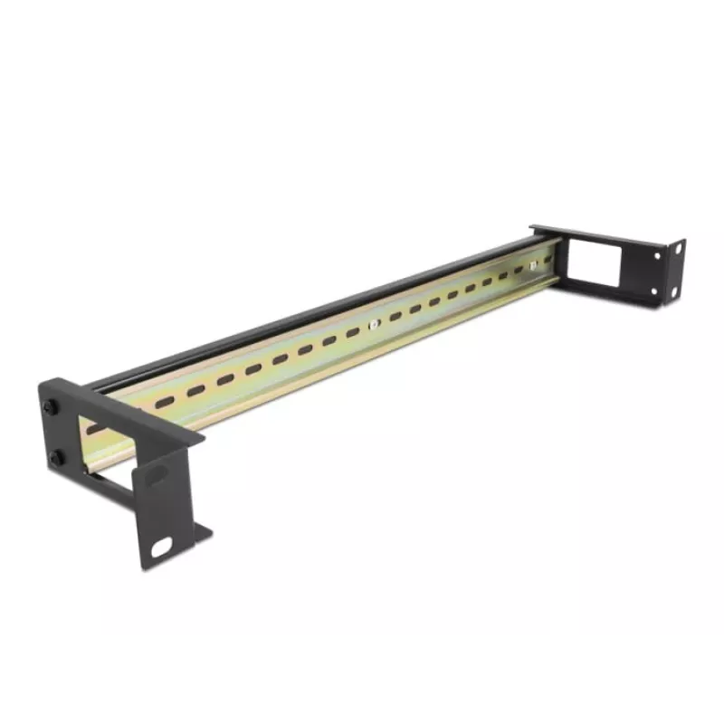 DIN rail panel DeLOCK 67031 Black Metal 19 inch 482.6 mm