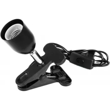 Lamp base Eurolite 9460120N Metal Plastic Black 143mm 1.4m Cable