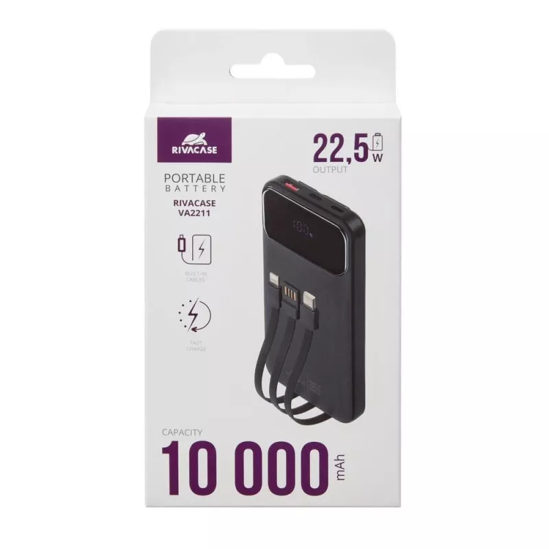 Power Bank USB 10000MAH/VA2211 Black Rivacase