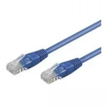 Wentronic Goobay CAT 6 Patch Cable, U/UTP, Blue, 3 m - CCA Copper Mix (68407)