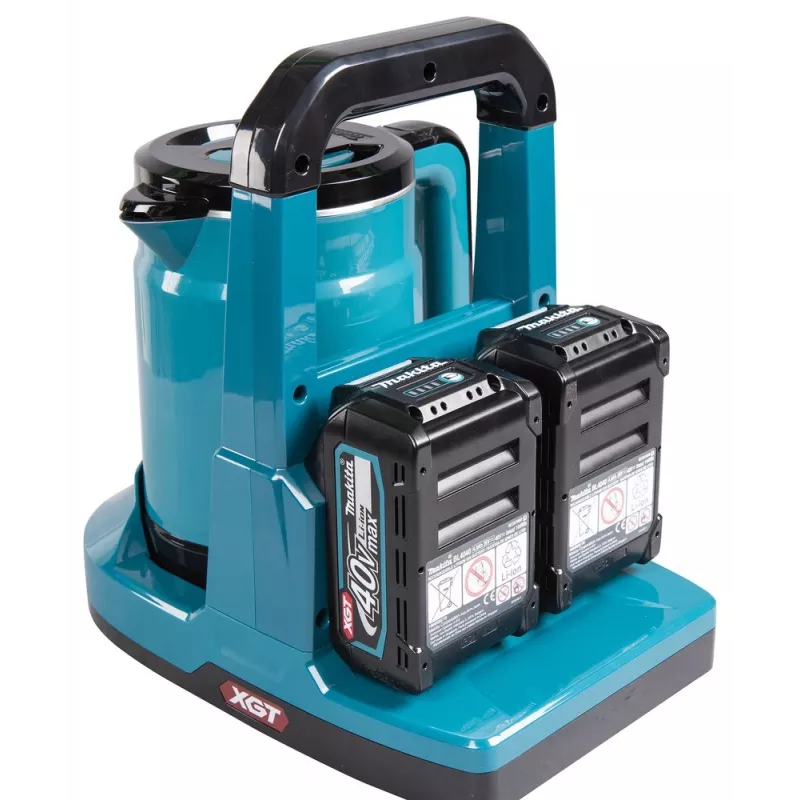 Makita KT001GZ electric kettle 0.8 L Black, Blue