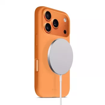Protective MagSafe case Crong for iPhone 17 Pro — orange