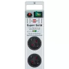 Super-Solid Power Strip 8-way (Silver, 2,5 Meter, 13.500A Surge Protection)