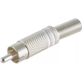 RCA (Cinch) Connector ShiverPeaks 52000-W — metal housing, 6 mm, white
