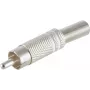 RCA (Cinch) Connector ShiverPeaks 52000-W — metal housing, 6 mm, white