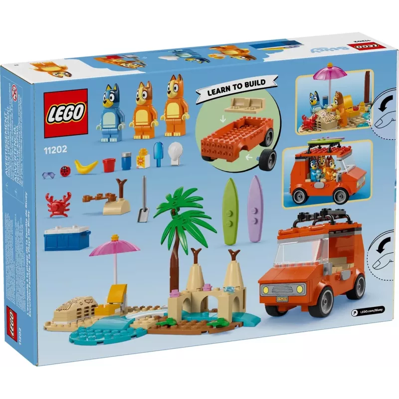 LEGO Bluey Blue Car Family Trip 11202 — toy set for imaginative play