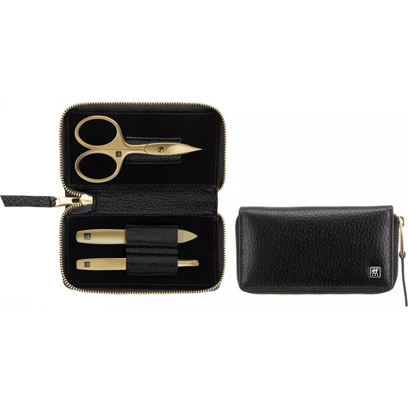Manicure set ZWILLING Twinox Gold Edition 97747-004-0 — 3-piece in black leather case