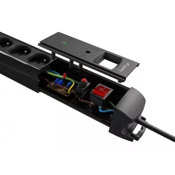 Power extension Lanberg SP1-05F-0150-BK 1.5m 5 AC outlets Indoor Black
