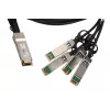 QSFP+ DAC cable Extralink 40Gbps to 4×10Gbps, 3 m, 30AWG, QSFP+ male–male