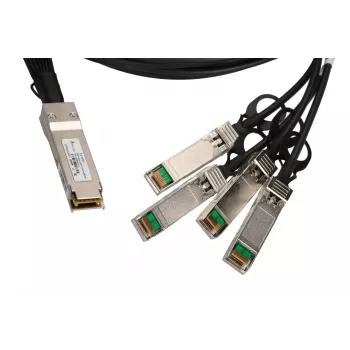 QSFP+ DAC cable Extralink 40Gbps to 4×10Gbps, 3 m, 30AWG, QSFP+ male–male