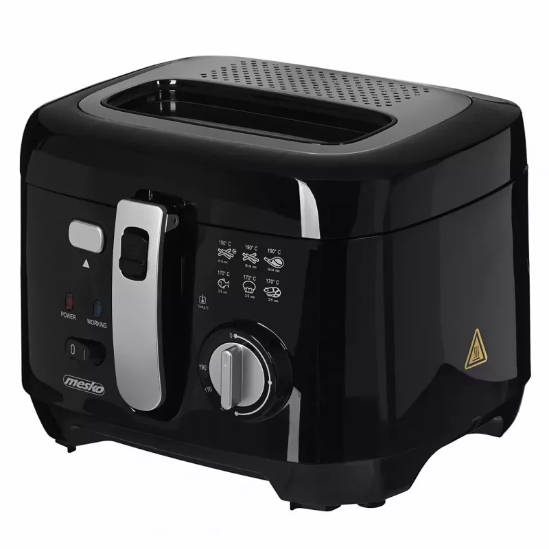 Deep fryer Mesko Home MS 4908 Single 2.5 L 1800 W Black Grey