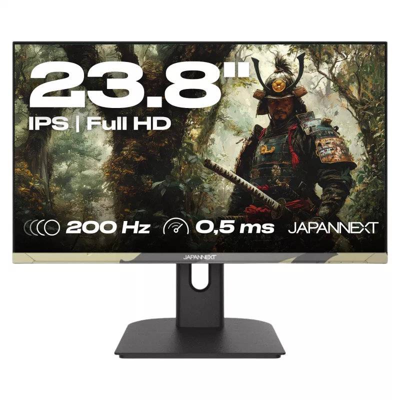 JAPANNEXT JN-IPS238FHD200F-HSP-CAMO computer monitor 61 cm (24 inch) 1920 x 1080 pixels Full HD LCD Black