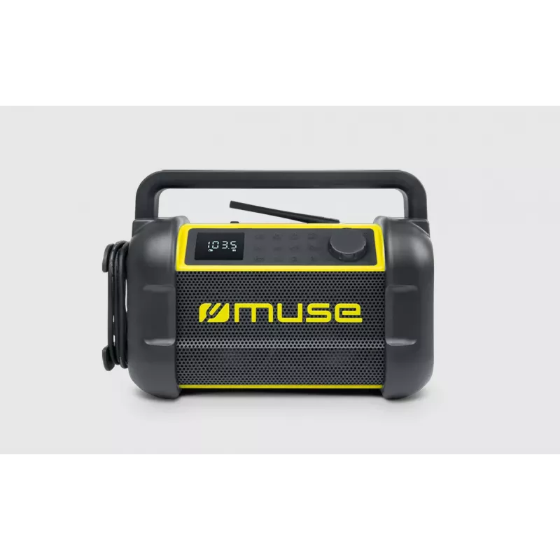 Portable radio Muse M-928 BTY with digital tuner FM, 20W, USB-C, black/yellow