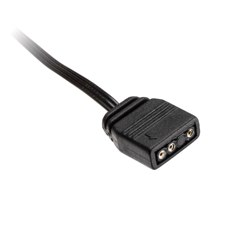 XSPC ARGB LED plug G1/4 5V 3-pin, black/chrome