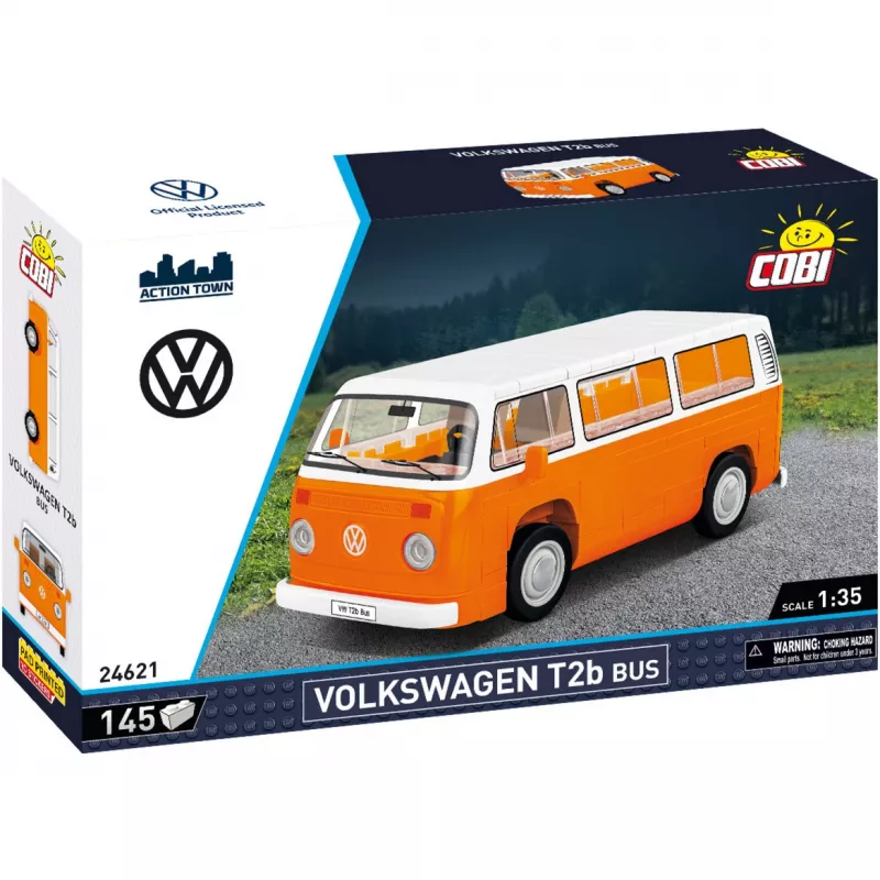 Model kit Cobi Volkswagen T2b Bus orange, scale 1:35, construction set