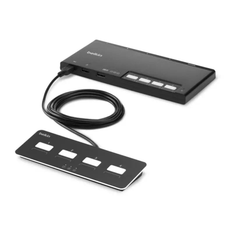 Belkin Modular Secure - KVM-Switch - 4 x KVM port(s)