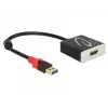 Video cable adapter DeLOCK 62736 USB Type-A to HDMI 0.2 m Black
