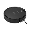 Robot vacuum cleaner TEESA Smart VAC 2 — round, black, 1000 Pa suction, 9.6V/2000mAh Li battery, 0.2 L dust box, Wi‑Fi, automatic return