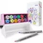 Double-sided marker pens Arrtx Oros, 12 colours, pastel tones, dual-tip markers