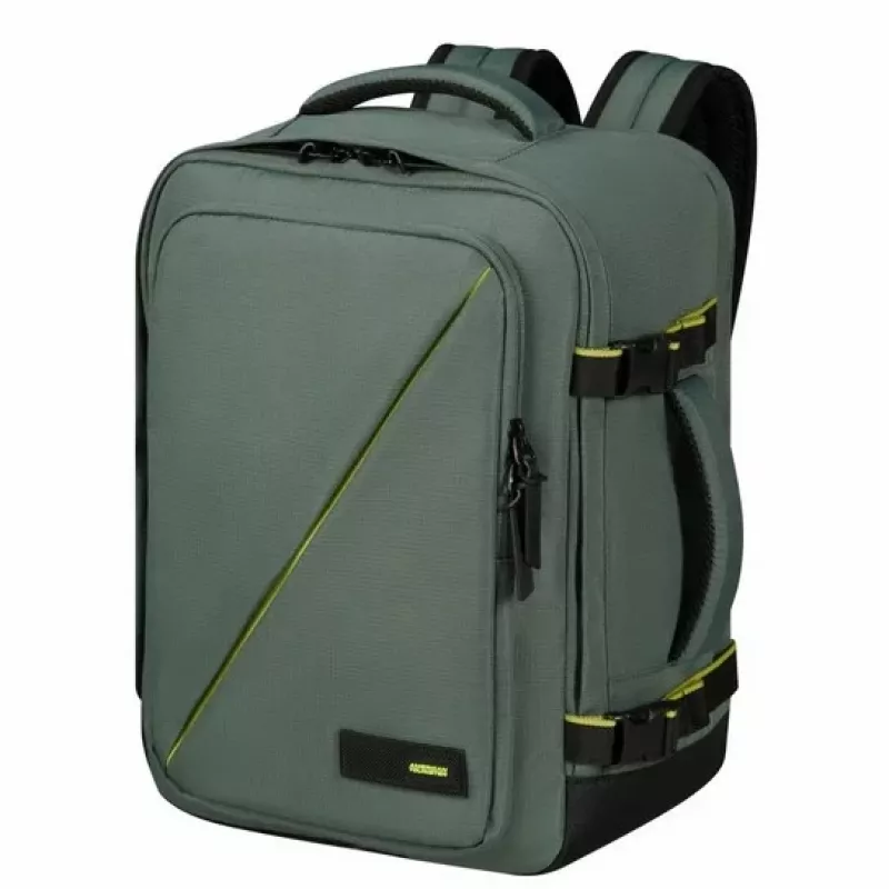Carry-on backpack American Tourister Take2Cabin MS for Wizz Air - dark forest