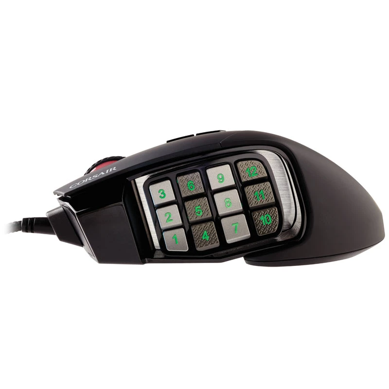 Corsair Gaming Mouse Scimitar RGB Elite Optical Wired 17 Keys 18000 dpi black