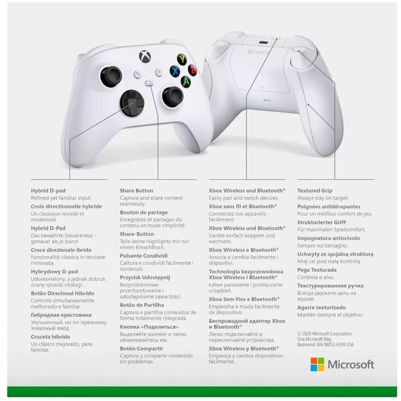 Gamepad Microsoft Xbox Wireless Controller White