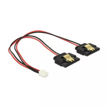 Internal power cable DeLOCK 85249 0.2 m Molex to 2 x SATA