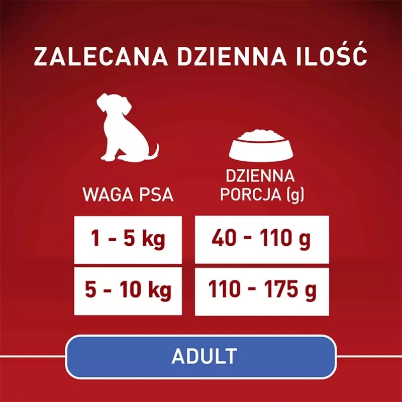 Purina One Mini Adult Beef & Rice dry dog food, 800 g