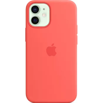 Apple Case with MagSafe - Case for mobile phone - Silicone - Pink Citrus - for iPhone 12 mini (MHKP3ZM/A)
