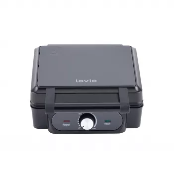 Waffle Maker Lovio LVWF001BK — 1400W, black, electric countertop waffle iron
