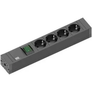 Power Extension Bachmann 420.0012 2m 4 AC Outlets Indoor Black