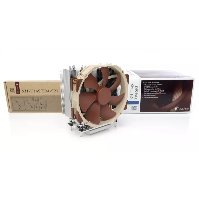 CPU Cooler Noctua NH-U14S TR4-SP3 — 140 mm fan, Socket TR4/SP3, 165 mm height, 1.03 kg