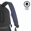 Casual backpack XDDESIGN Bobby Soft with 15.6 inch laptop compartment, 16 L, navy, PET