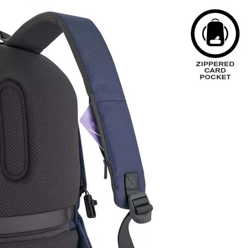 Casual backpack XDDESIGN Bobby Soft with 15.6 inch laptop compartment, 16 L, navy, PET