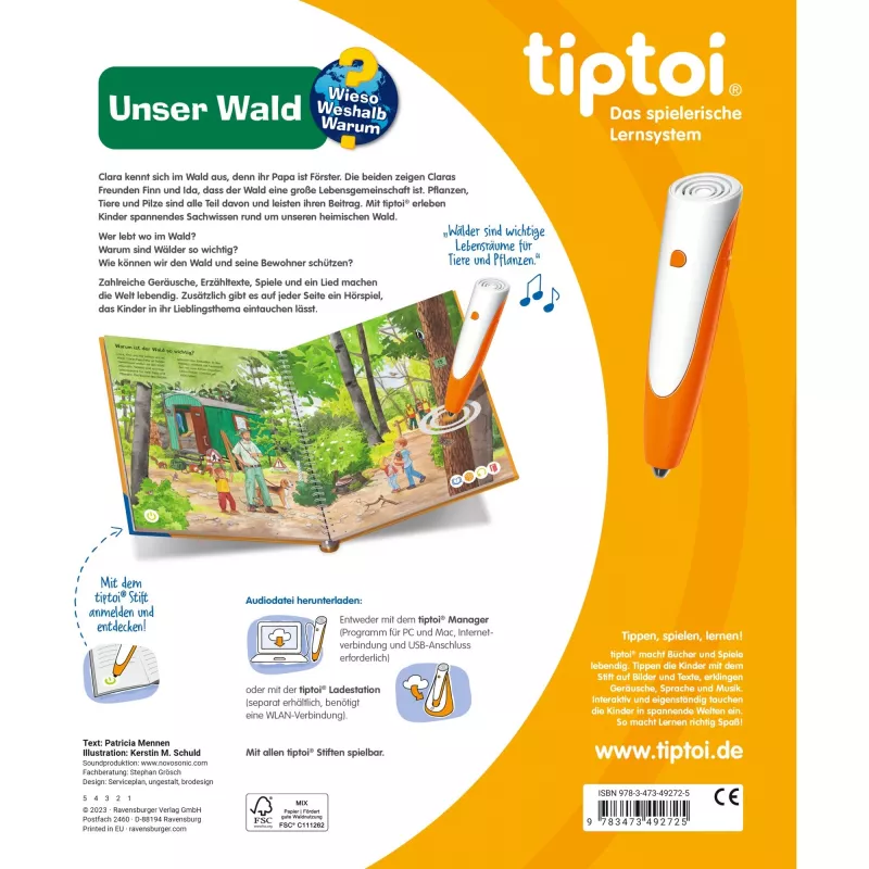 tiptoi Why? How? What For? Our Forest, Learning Book