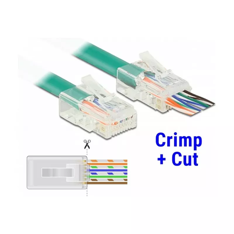 Wire Connector DeLOCK 86451 RJ-45 Transparent