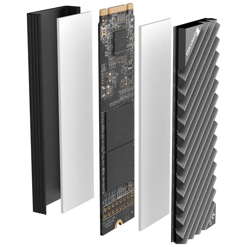 Heatsink/Radiator Jonsbo M.2-3 GREY Black Grey 24.4mm 73mm 9.6mm