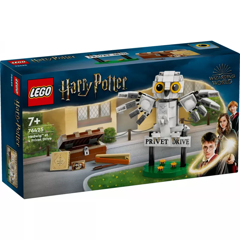 LEGO Harry Potter buildable Hedwig on Privet Drive model 76425 — 337 pieces, 100 mm height, recommended age 7+