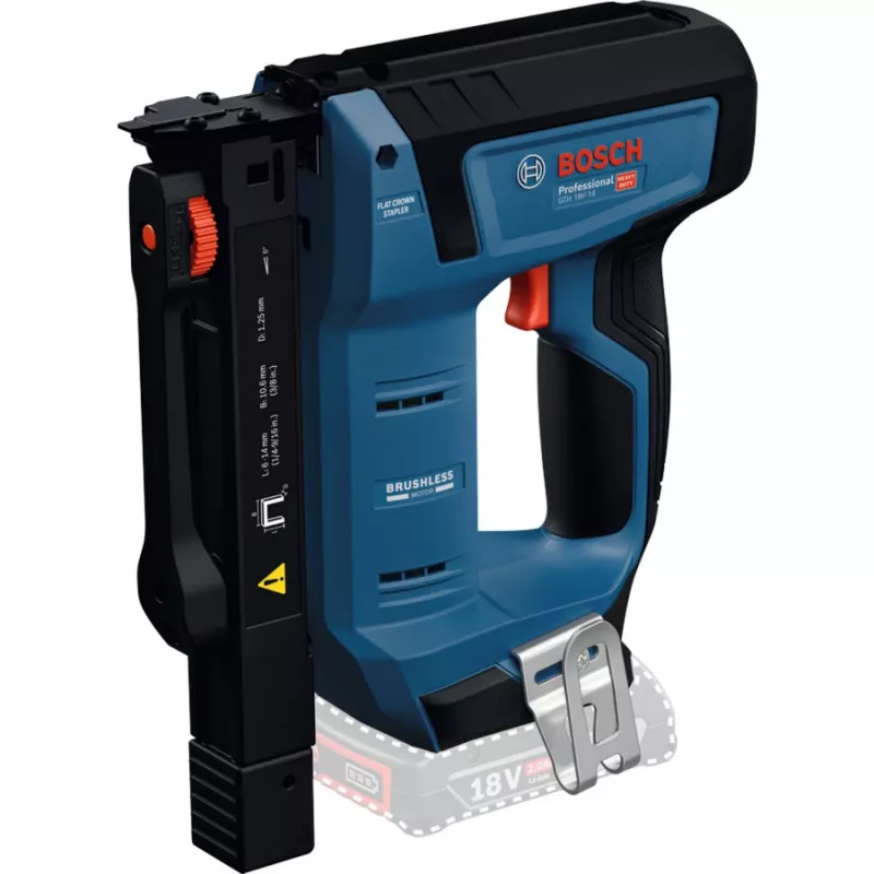 Bosch GTH 18V-14 cordless wood stapler, solo in L-BOXX