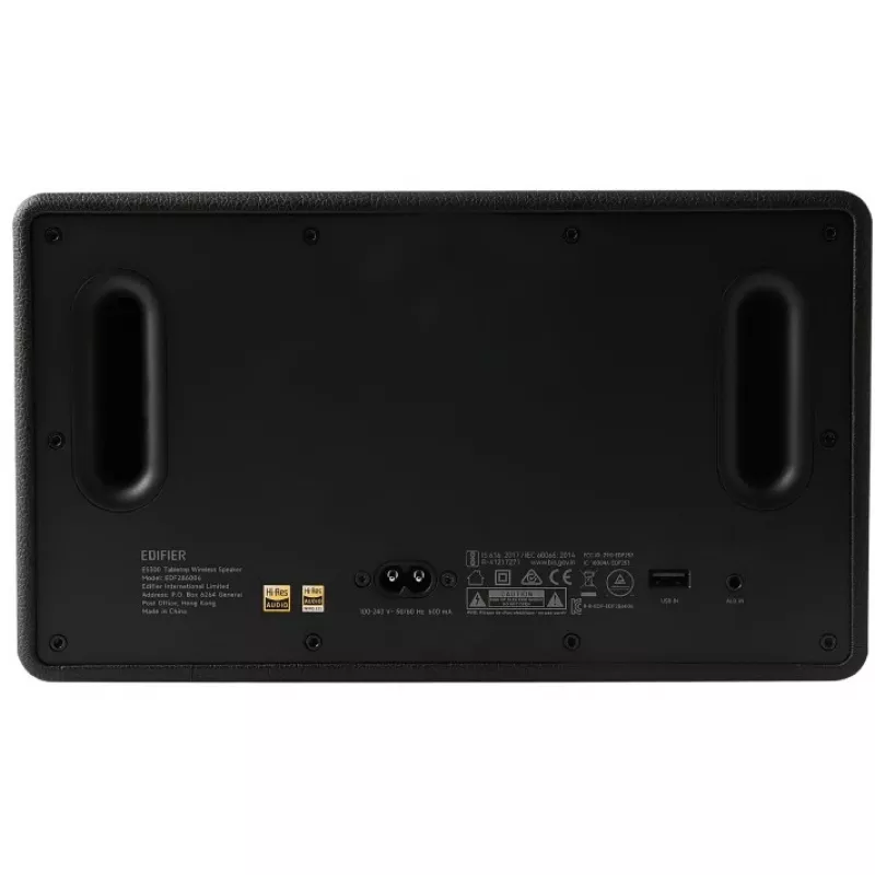 Party speaker Edifier ES300 Black — 2-way, 60 W RMS, Bluetooth LDAC/SBC, USB-A, rotary volume
