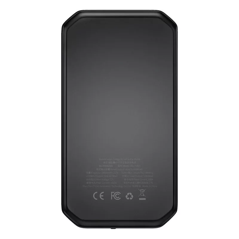 Baseus BS-CH001 - starting device, booster 10000 mAh 12V (1000 A / 500 A) + crocodile clips (black)