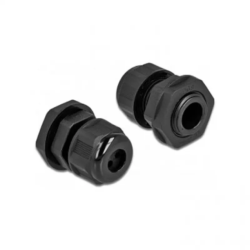 Cable Gland DeLOCK 60373 Black Plastic 2 pcs